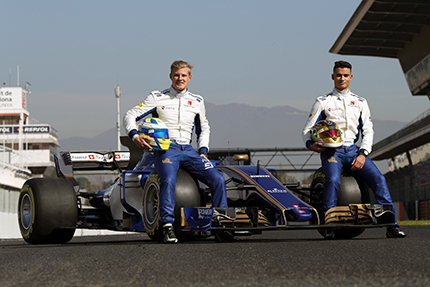 Marcus Ericsson / Pascal Wehrlein, die Fahrer für die 25. Saison von Sauber F1<br>Foto: Sauber F1
