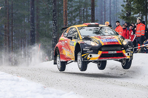 Max Zerllhofer Airline beim Rallye WM Lauf in Schweden <br>Foto: Makai Gergely