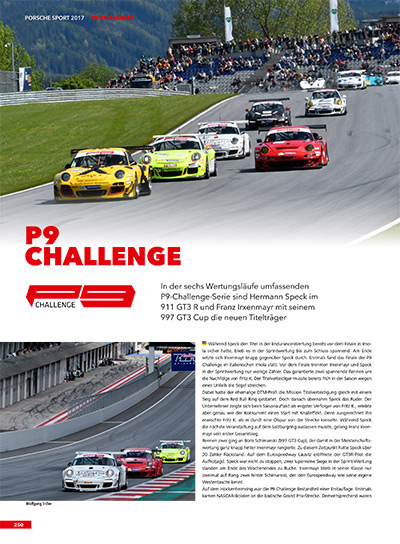 Porsche Sport 2017 P9 Challenge 1