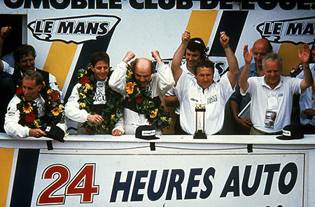 1990 Le Mans Sieger Podium